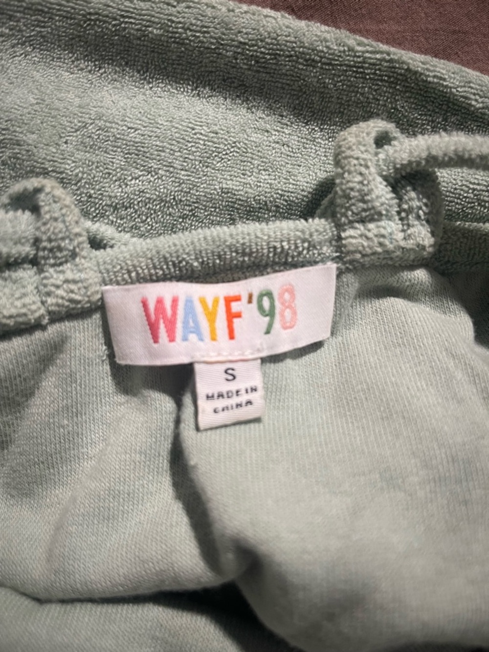 Wayf’98 Mint Green Strappy Back Terry Cloth Tank Body Con Midi Dress - Picture 8 of 8